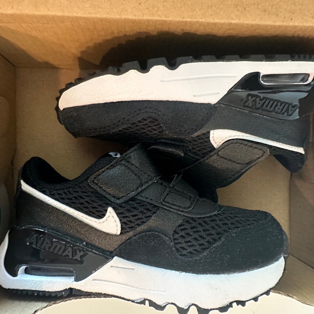 NIKE AIR MAX SYSTM (TD) SHOES Black size 6C - Picture 7 of 7